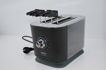 TostaMaxi Imetec, Toaster cu 2 Fante Extra Mari și Cleme pentru Pâine Extra Grosă, 10 Nivele de Rumenire, Timer cu Oprire Automată, Sertar pentru Miezuri, 600W [7]