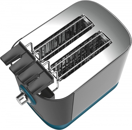 TostaMaxi Imetec, Toaster cu 2 Fante Extra Mari și Cleme pentru Pâine Extra Grosă, 10 Nivele de Rumenire, Timer cu Oprire Automată, Sertar pentru Miezuri, 600W [3]