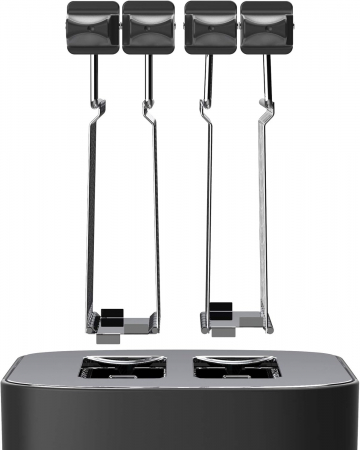 TostaMaxi Imetec, Toaster cu 2 Fante Extra Mari și Cleme pentru Pâine Extra Grosă, 10 Nivele de Rumenire, Timer cu Oprire Automată, Sertar pentru Miezuri, 600W [5]