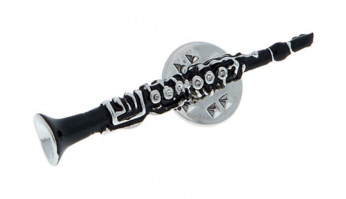Art of Music Pin Clarinet Black/Rhodiniert [2]