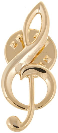 Art of Music Pin Treble Clef GD [2]