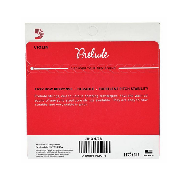 Daddario J810-4/4M Prelude Violin [2]