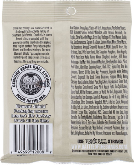 Ernie Ball 2008 Earthwood Bronze Rock & Blues [2]