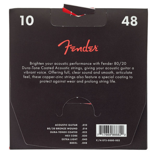 FENDER 880XL COATED 80/20 BRONZE 10-48 [2]