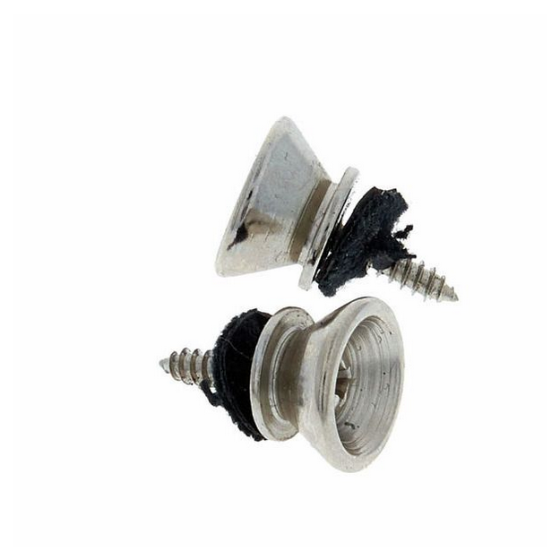 Harley Benton Strap Knob Set Chrome [2]