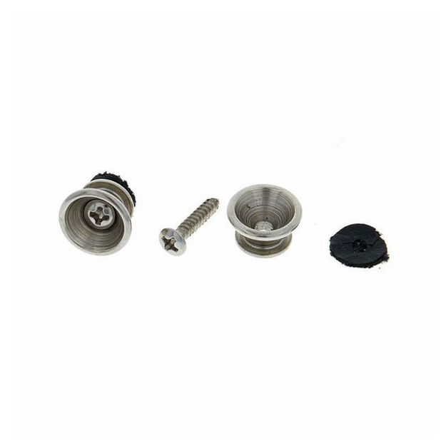 Harley Benton Strap Knob Set Chrome [3]