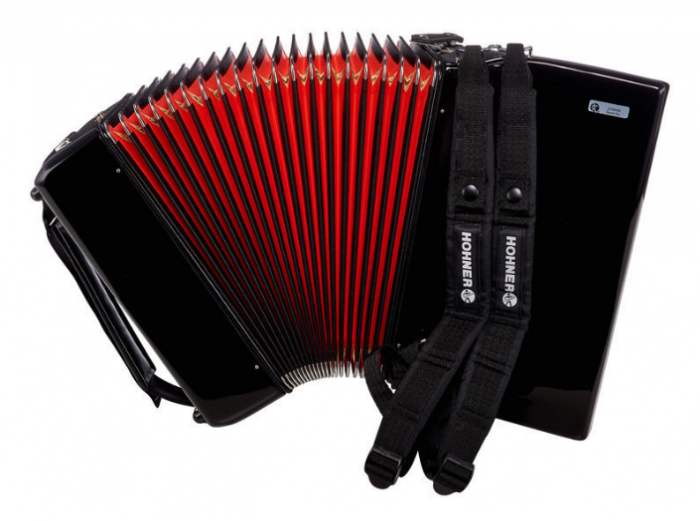 Hohner Bravo II 48 Black silent key [2]