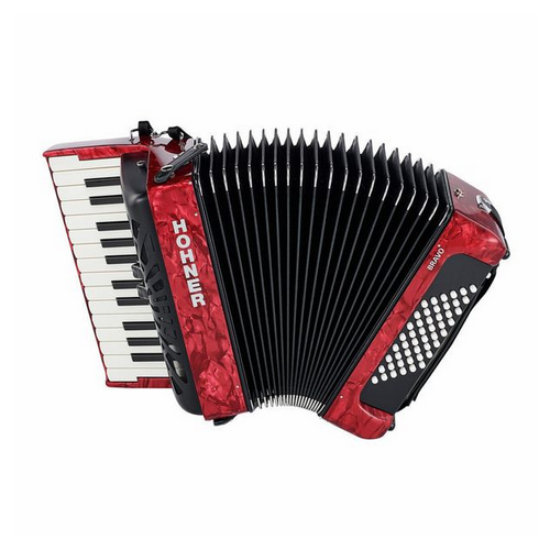 Hohner Bravo II 48 Red silent key [2]