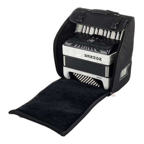 Hohner Bravo II 48 White silent key [7]