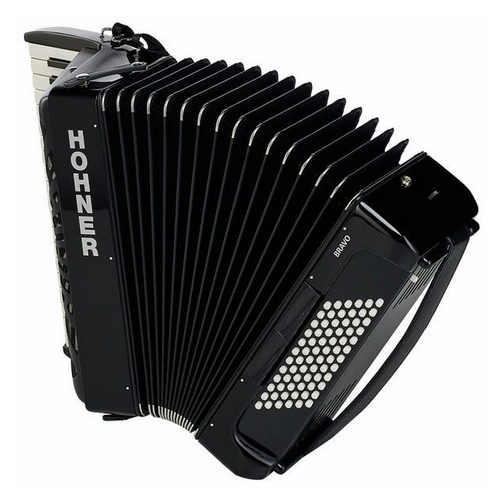 Hohner Bravo III 72 Black silent key [3]