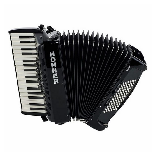 Hohner Bravo III 72 Black silent key [2]