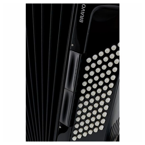 Hohner Bravo III 72 Black silent key [5]