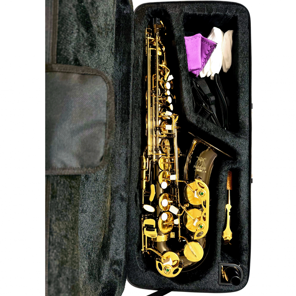 Parrot 6430BN Saxofon Alto Mib, Negru, clape aurii [2]