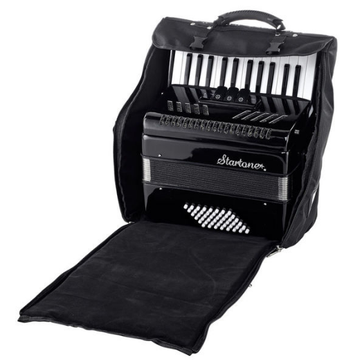 Startone Piano Accordion 48 Black MKII [13]