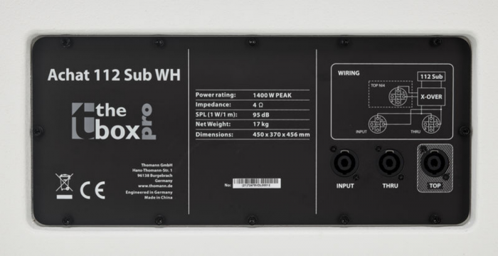 the box pro Achat 112 Sub WH [7]