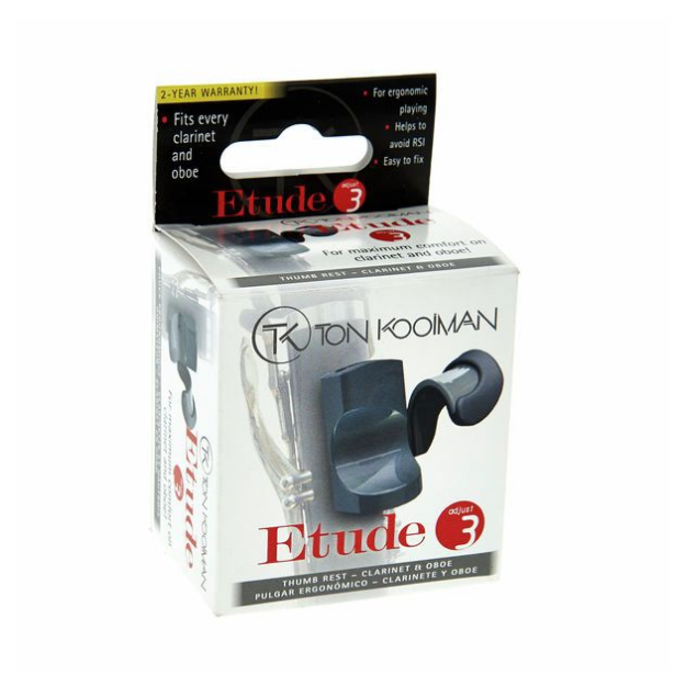 Ton Kooiman Thumb Rest "Etude 3" Black [5]