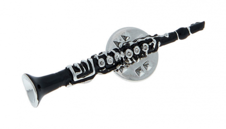 Art of Music Pin Clarinet Black/Rhodiniert [1]