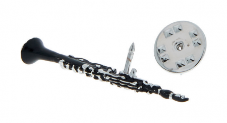 Art of Music Pin Clarinet Black/Rhodiniert [2]