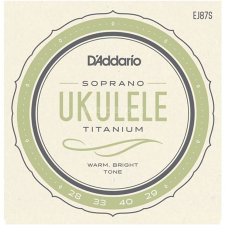 Corzi pentru ukulele - D'Addario EJ87S Titanium