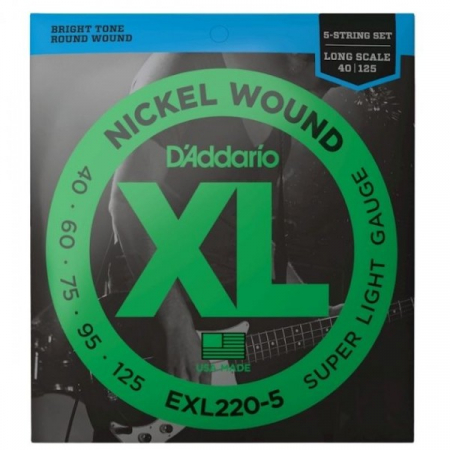 Corzi pentru chitara bass - DADDARIO EXL220-5