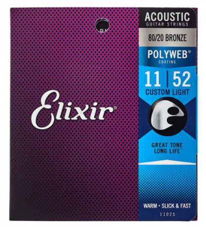 Chitare - Elixir Polyweb Custom Light Acoustic