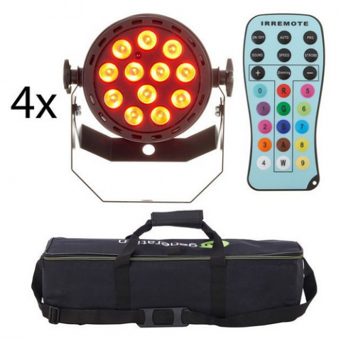 Proiectoare - Fun Generation LED Pot 12x1W QCL RGB W Bundle