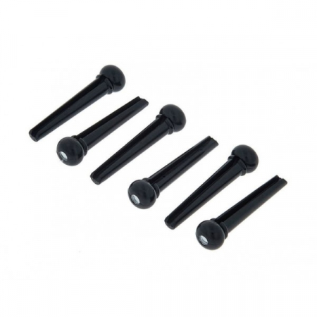 Diverse Accesorii - Harley Benton Bridge Pin Set Black Dot