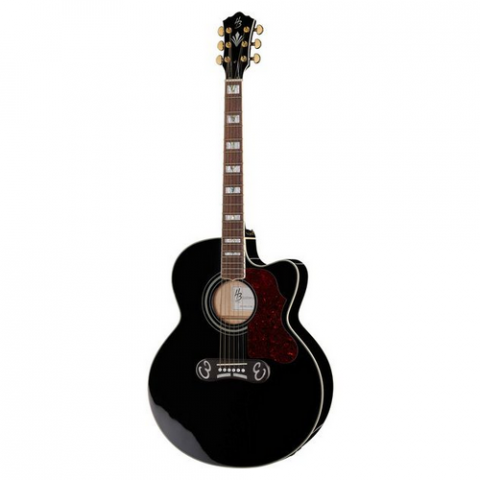 Chitare Jumbo - Harley Benton HB Custom Line King-CE BK