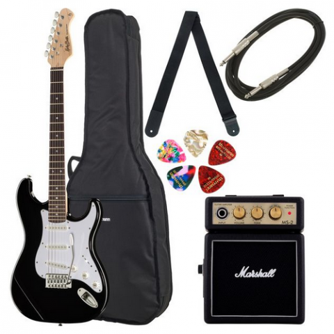 Seturi de Chitara Electrica - Harley Benton ST-20 BK Standard Serie Bundle