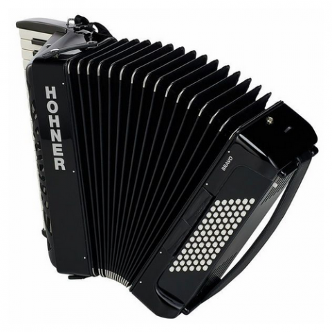 Hohner Bravo III 72 Black silent key [2]