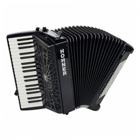 Acordeoane - Hohner Bravo III 96 Black silent key