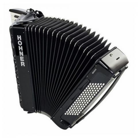 Hohner Bravo III 96 Black silent key [2]