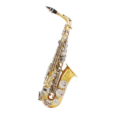 Saxofoane Alto - Parrot 6430A Saxofon Alto Mib, Auriu, clape argintii