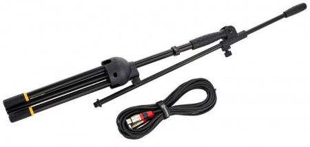Roadworx Mic Stand + Cable 10 m Pack [10]