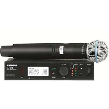 Microfoane Vocale fara fir - Shure ULXD24/Beta58