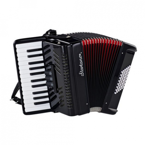Claviaturi - Startone Piano Accordion 48 Black MKII