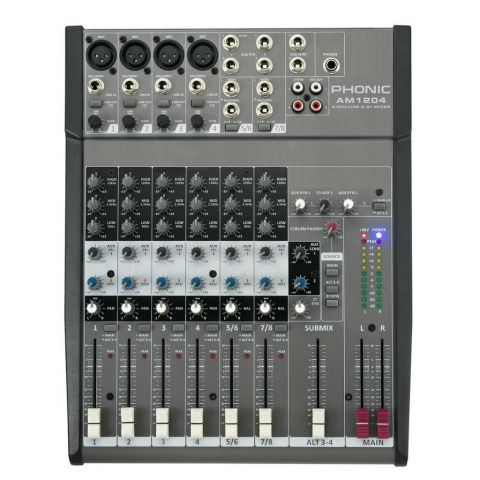 Mixere Analog - Mixer Analog Phonic AM1204