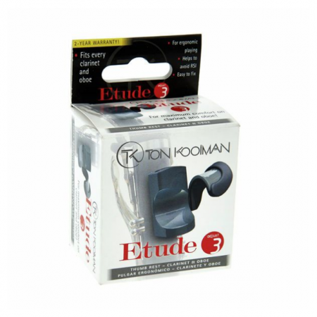 Ton Kooiman Thumb Rest "Etude 3" Black [4]