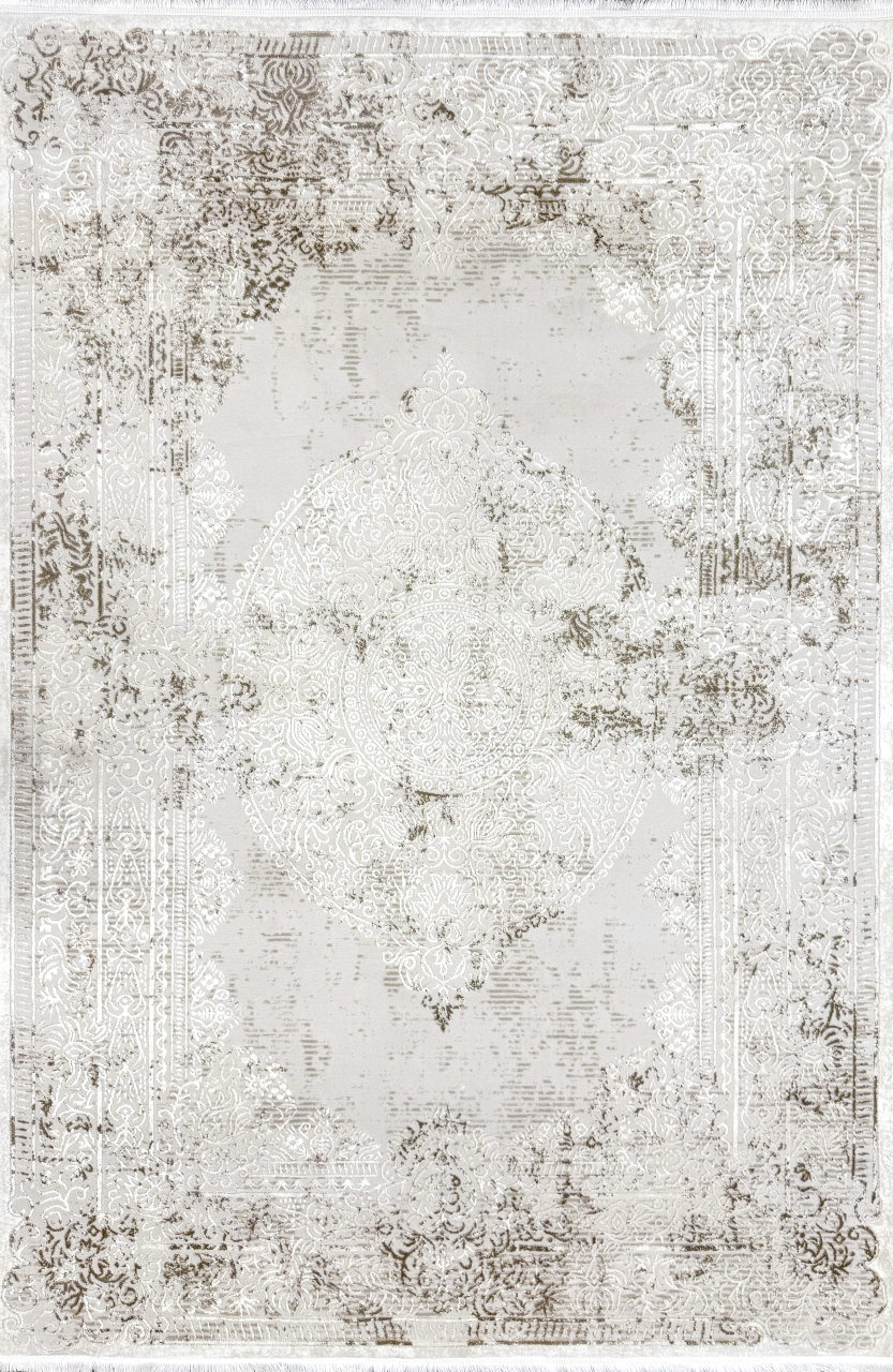 Covor clasic crem cu model ornamental baroc [1]