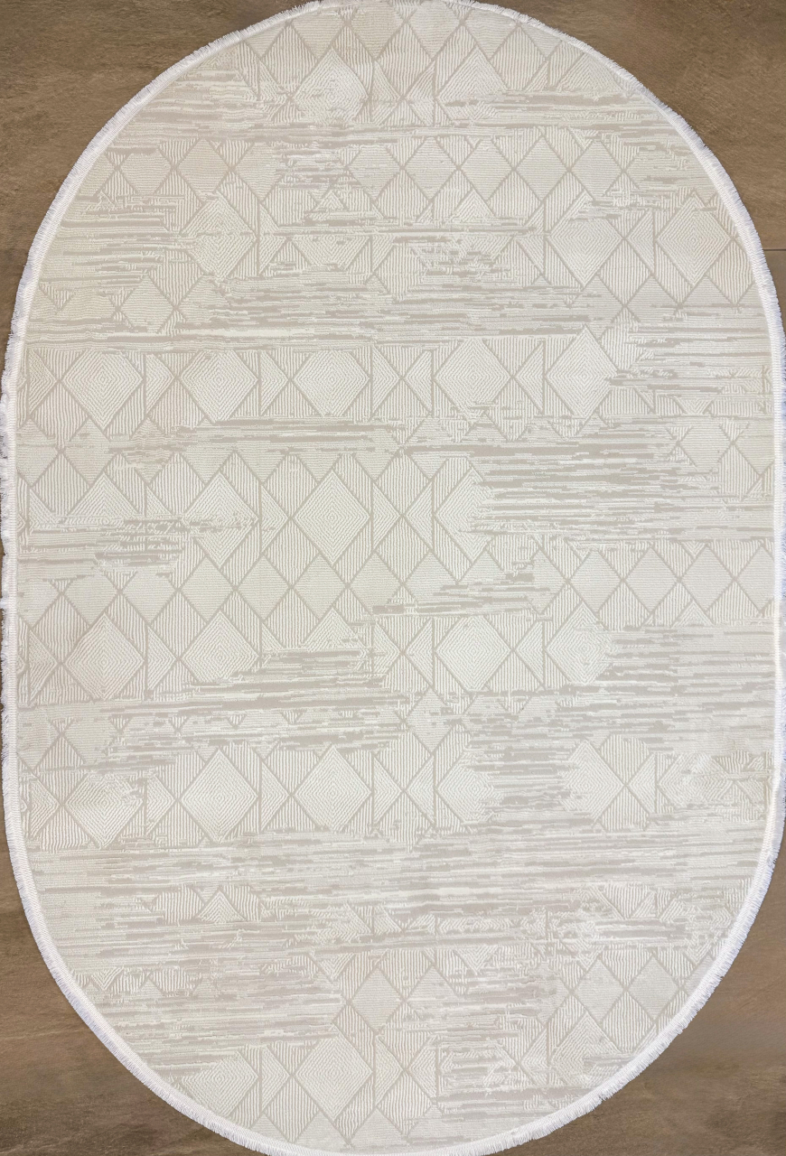 Covor Oval Contrast Soft - bej [1]