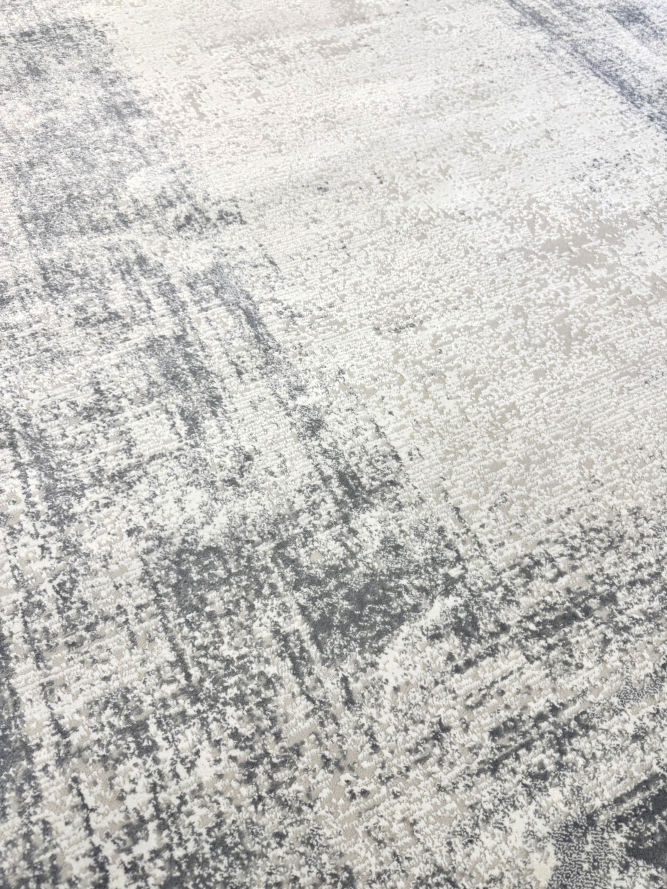 Covor texturat gri deschis, stil minimalist [3]