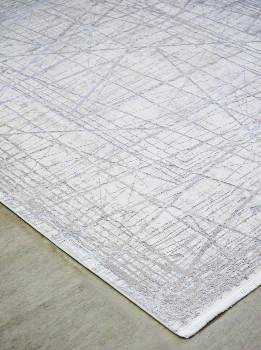 Covor Nazelin Alb, Crem deschis, nuanțe de Gri, nuanțe subtile de Albastru [8]