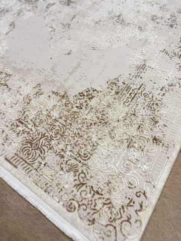 Covor clasic crem cu model ornamental baroc [3]