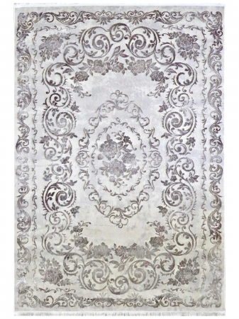 Covoare living - Covor Clasic cu Medalion Floral și Ornamente