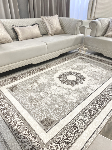 Colectia HOME - Covor clasic, nuante de bej - maro - Copie