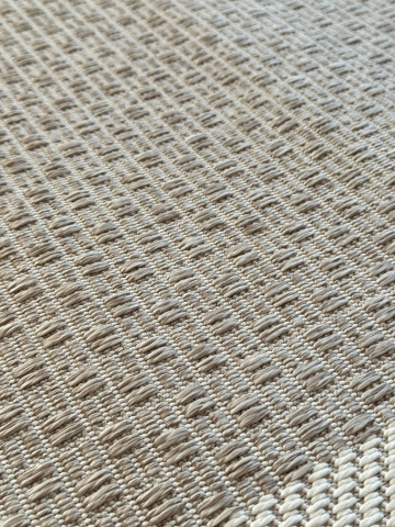 Covor  în nuanțe de maro cu țesătura împletită geometric [4]