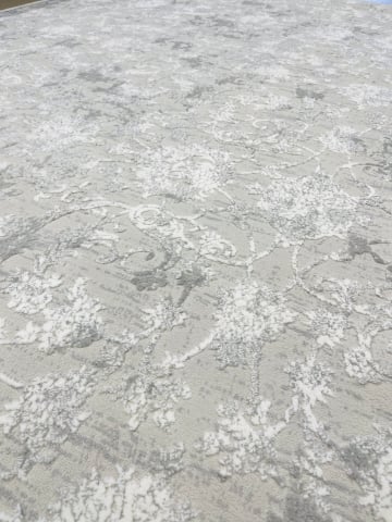 Covor  la metru - model floral cu nuanțe de gri [2]