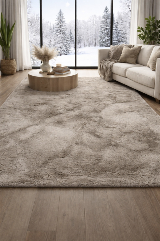Covoare pufoase (fir lung) - Covor pufos Taupe