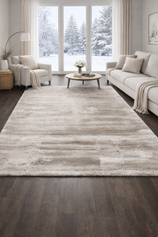 Covoare pufoase (fir lung) - Covor pufos Light Taupe