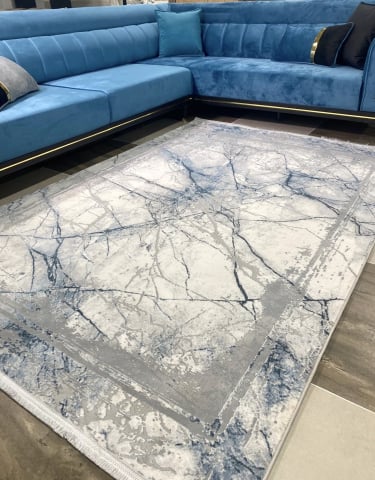 Colectia HOME - Covor Sophistic cu tonuri Alb și Gri deschis